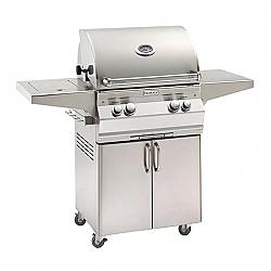 FIRE MAGIC GRILLS A430S-8A-61 AURORA 29 1/2 INCH PORTABLE GRILL WITH ANALOG THERMOMETER AND ROTISSERIE