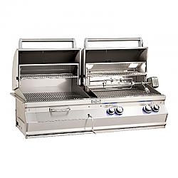 FIRE MAGIC GRILLS A830I-8A-CB AURORA 50 1/4 INCH BUILT-IN GAS AND CHARCOAL COMBO GRILL
