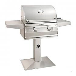 FIRE MAGIC GRILLS CMA430S-RT1-P6 CHOICE 51 1/4 INCH MULTI-USER PATIO POST GRILL WITH ANALOG THERMOMETER