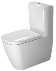 DURAVIT 213409 HAPPY D.2 14-3/8 X 24-3/4 INCH TOILET CLOSE-COUPLED, WASHDOWN MODEL, BOWL ONLY