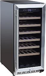 SUMMERSET SSRFR-15W 14 7/8 INCH 3.2C OUTDOOR RATED SINGLE ZONE WINE COOLER - STAINLESS STEEL