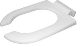 DURAVIT 0064390000 STARCK 3 OPEN FRONT TOILET SEAT RING ELONGATED, WITH SOFTCLOSE