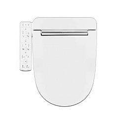 VOVO VB-3000S ELECTRONIC SMART TOILET BIDET SEAT IN WHITE WITH HEATED, WARM DRY AND WATER AND LED NIGHTLIGHT FUNCTIONS