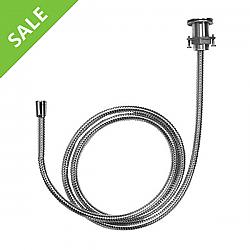 SALE! HANSGROHE 06438000 METAL HOSE PULL-OUT SET, HOLDER AND ELBOW IN CHROME