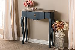BAXTON STUDIO CES11-BLUE SPRUCE-ST MAZARINE 29 1/2 INCH CLASSIC AND PROVINCIAL CONSOLE TABLE - BLUE SPRUCE