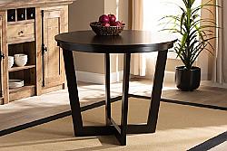 BAXTON STUDIO RH7048T-35-IN-DT ALAYNA 35 3/8 INCH MODERN AND CONTEMPORARY ROUND WOOD DINING TABLE