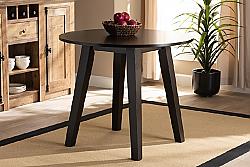BAXTON STUDIO RH7230T-35-IN-DT ELA 35 3/8 INCH MODERN AND CONTEMPORARY ROUND WOOD DINING TABLE