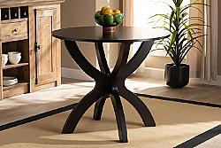 BAXTON STUDIO RH7232T-35-IN-DT TILDE 35 3/8 INCH MODERN AND CONTEMPORARY ROUND WOOD DINING TABLE
