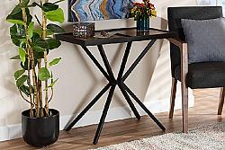 BAXTON STUDIO LY80-SF CARLO 31 5/8 INCH MODERN AND CONTEMPORARY WOOD AND METAL CONSOLE TABLE
