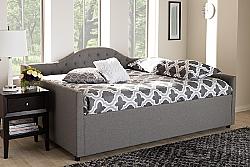 BAXTON STUDIO CF8940-B-Q ELIZA 86 1/4 INCH MODERN AND CONTEMPORARY UPHOLSTERED QUEEN SIZE DAYBED