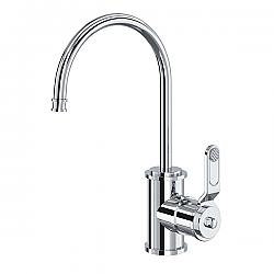 ROHL U.1633HT-2 ARMSTRONG 10 INCH SINGLE HOLE DECK MOUNT TRANSITIONAL FILTER KITCHEN FAUCET WITH METAL LEVER HANDLE