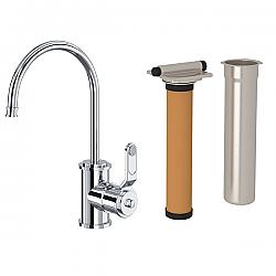 ROHL U.KIT1633HT-2 ARMSTRONG 10 INCH SINGLE HOLE DECK MOUNT TRANSITIONAL FILTRATION KITCHEN FAUCET KIT WITH LEVER HANDLE