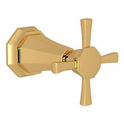 ROHL U.3165X/TO PERRIN AND ROWE DECO 3 INCH TRIM FOR VOLUME CONTROL AND DIVERTER WITH CROSS HANDLE