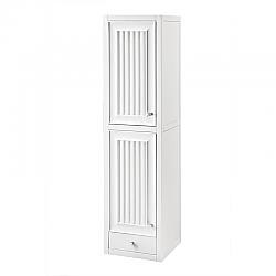 JAMES MARTIN E645-H15L-GW ATHENS 15 INCH TOWER HUTCH - LEFT IN GLOSSY WHITE