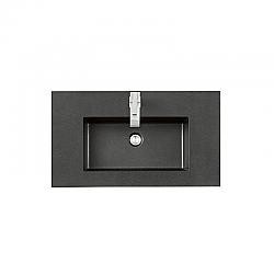 JAMES MARTIN SWB-S31.5-CHB 31.5 INCH SINGLE SINK TOP IN CHARCOAL BLACK