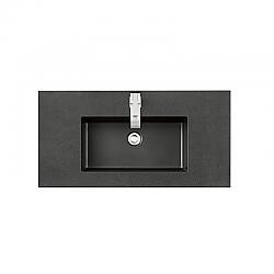 JAMES MARTIN SWB-S35.4-CHB 35.4 INCH SINGLE SINK TOP IN CHARCOAL BLACK