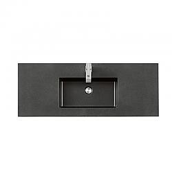 JAMES MARTIN SWB-S47.3-CHB 47.3 INCH SINGLE SINK TOP IN CHARCOAL BLACK