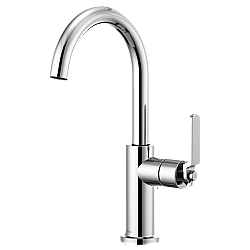 BRIZO 61044LF LITZE BAR FAUCET WITH ARC SPOUT AND INDUSTRIAL HANDLE