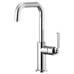 BRIZO 61054LF LITZE BAR FAUCET WITH SQUARE SPOUT AND INDUSTRIAL HANDLE