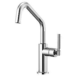 BRIZO 61063LF LITZE BAR FAUCET WITH ANGLED SPOUT AND KNURLED HANDLE