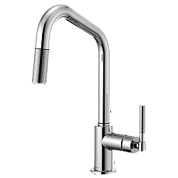 BRIZO 63063LF LITZE PULL-DOWN FAUCET WITH ANGLED SPOUT AND KNURLED HANDLE