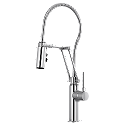 BRIZO 63121LF SOLNA 21 1/2 INCH DECK MOUNT SINGLE HANDLE ARTICULATING KITCHEN FAUCET