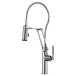 BRIZO 63143LF LITZE ARTICULATING FAUCET WITH FINISHED HOSE
