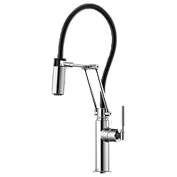 BRIZO 63243LF LITZE ARTICULATING FAUCET WITH KNURLED HANDLE