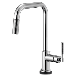 BRIZO 64053LF LITZE SMARTTOUCH PULL-DOWN FAUCET WITH SQUARE SPOUT AND KNURLED HANDLE