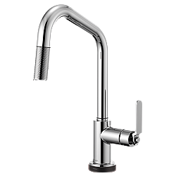 BRIZO 64064LF LITZE SMARTTOUCH PULL-DOWN FAUCET WITH ANGELED SPOUT AND INDUSTRIAL HANDLE
