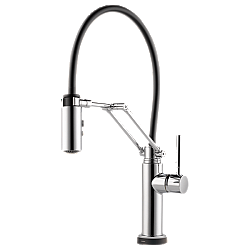 BRIZO 64221LF SOLNA SINGLE HANDLE ARTICULATING ARM KITCHEN FAUCET WITH SMARTTOUCH TECHNOLOGY