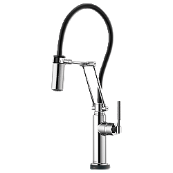 BRIZO 64243LF LITZE SMARTTOUCH ARTICULATING FAUCET WITH KNURLED HANDLE