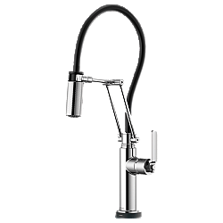 BRIZO 64244LF LITZE SMARTTOUCH ARTICULATING FAUCET WITH INDUSTRIAL HANDLE