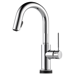 BRIZO 64920LF SOLNA SINGLE HANDLE SINGLE HOLE PULL-DOWN BAR/PREP WITH SMARTTOUCH TECHNOLOGY