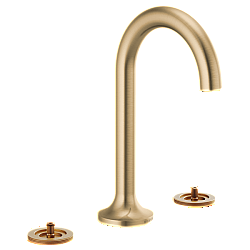 BRIZO 65375LF-LHP-ECO ODIN 9 1/8 INCH DOUBLE HANDLE WIDESPREAD ECO 1.2 GPM BATHROOM SINK FAUCET WITH LESS HANDLES
