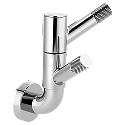 BRIZO 693537 LITZE ROTATING DOUBLE ROBE HOOK WITH KNURLING