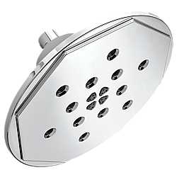 BRIZO 87461 ROOK 8 INCH 4-FUNCTION RAINCAN SHOWERHEAD WITH H2OKINETIC TECHNOLOGY
