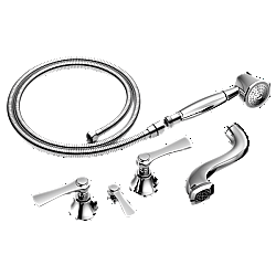 BRIZO T70360 ROOK TWO-HANDLE TUB FILLER TRIM KIT WITH LEVER HANDLES