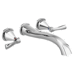 DELTA T5776-WL STRYKE WALL-MOUNTED TUB FILLER WITH LEVER HANDLES