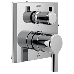 DELTA T24999 PIVOTAL 2-HANDLE MONITOR 14 SERIES VALVE TRIM WITH 6-SETTING DIVERTER