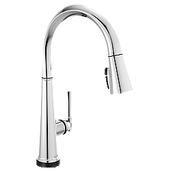 DELTA 9182T-DST EMMELINE 17 1/8 INCH SINGLE HOLE DECK MOUNT PULL-DOWN KITCHEN FAUCET WITH TOUCH2O TECHNOLOGY AND LEVER HANDLE
