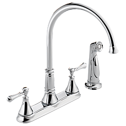 DELTA 2497LF CASSIDY TWO HANDLE KITCHEN FAUCET WITH SPRAY