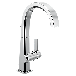 DELTA 1993LF PIVOTAL 12 INCH SINGLE HOLE DECK MOUNT BAR AND PREP FAUCET WITH LEVER HANDLE