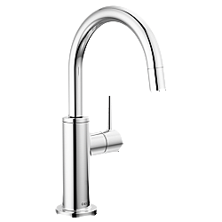 DELTA 1930-DST 9 1/2 INCH SINGLE HOLE DECK MOUNT ROUND BEVERAGE KITCHEN FAUCET WITH DIAMOND SEAL TECHNOLOGY AND LEVER HANDLE