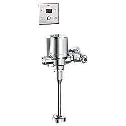 DELTA 81T231-WMSHWA COMMERCIAL 3/4 INCH TOP SPUD ELECTRONIC URINAL FLUSH VALVE WITH FIELD ADJUSTABLE 0.125 GPF TO 1.0 GPF - POLISHED CHROME