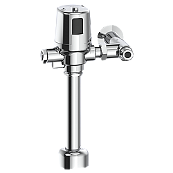 DELTA 81T201HWA COMMERCIAL 1 1/2 INCH TOP SPUD ELECTRONIC HARDWIRE MOTION ACTIVATED WATER CLOSET FLUSH VALVE, 1.28 GPF - CHROME