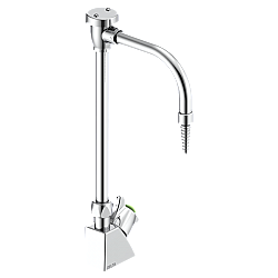 DELTA W6600-10 COMMERCIAL 14 3/4 INCH ONE HOLE AND DECK MOUNT LABORATORY FAUCET WITH COLD WATER INDEX ONE HANDLE - CHROME