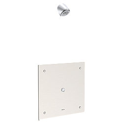 DELTA 860T178 COMMERCIAL HARDWIRE METERING ELECTRONIC SHOWER SYSTEM WITH 10 INCH CONTROL BOX THERMOSTATIC VALVE AND SINGLE FUNCTION SHOWER HEAD - CHROME