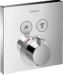 HANSGROHE 15763 SHOWERSELECT SQUARE THERMOSTATIC 2-FUNCTION TRIM