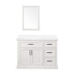 OVE DECORS 15VVM-ROWA48-139TS HAMPSTEAD 48 INCH VANITY KIT IN ANTIQUE WHITE WITH MIRROR
